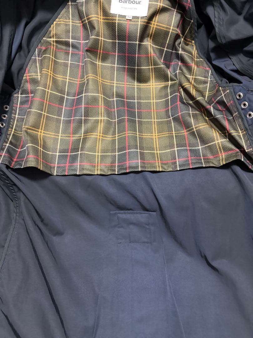 バブアーBarbourピーチスキンモッズコート ネイビーS-M34サイズ未使用品