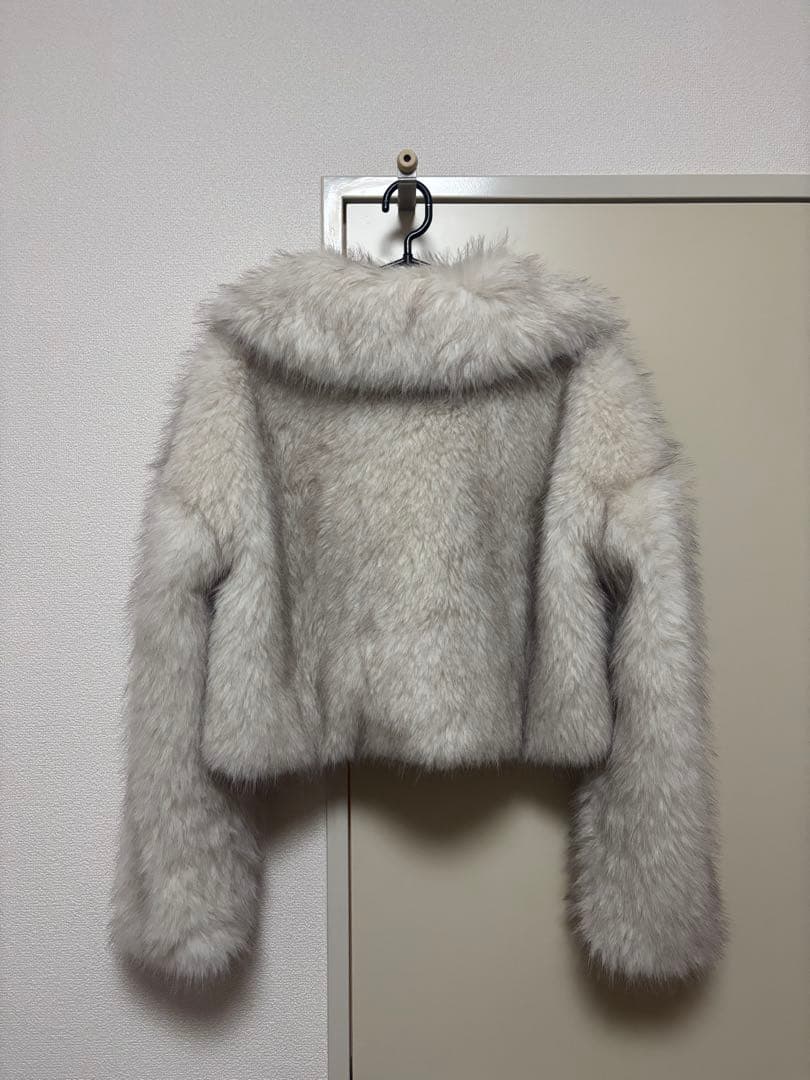 Chico ファーショートコート アイボリー