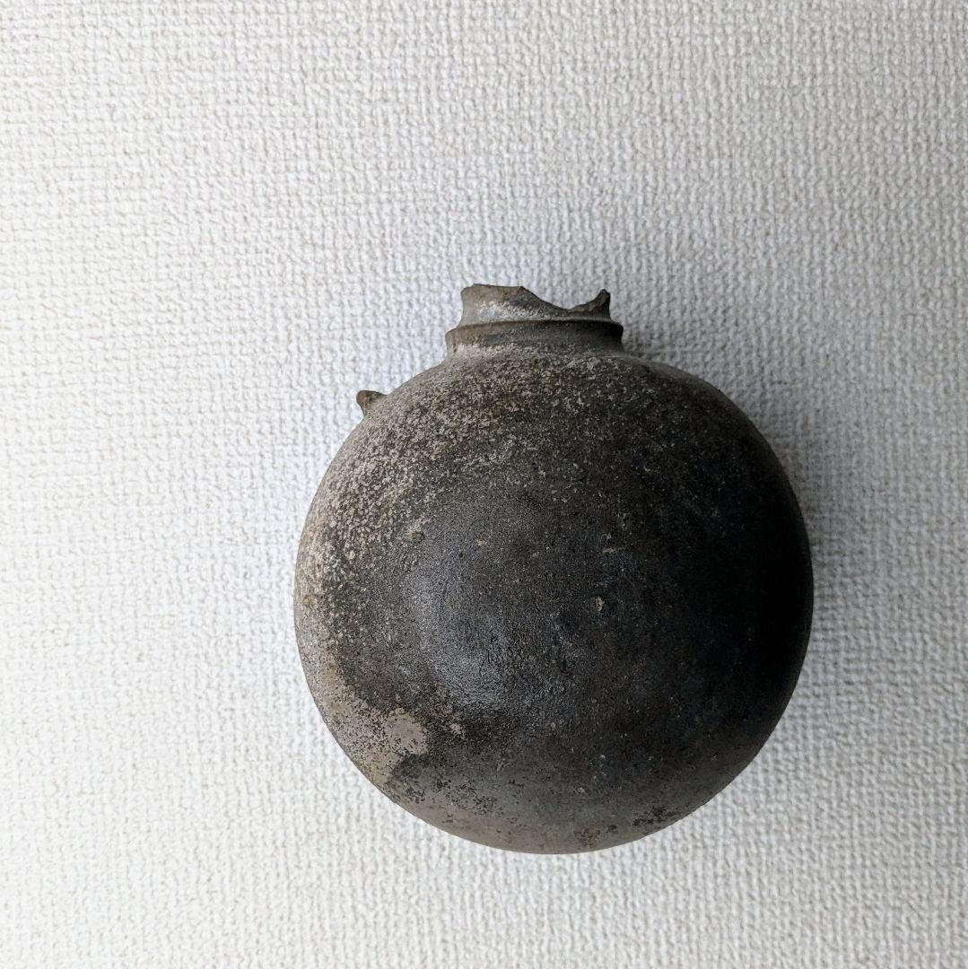 須恵器　扁壺（提瓶）　6〜7世紀　　掛け花入　花器　土器　古代美術　古陶磁