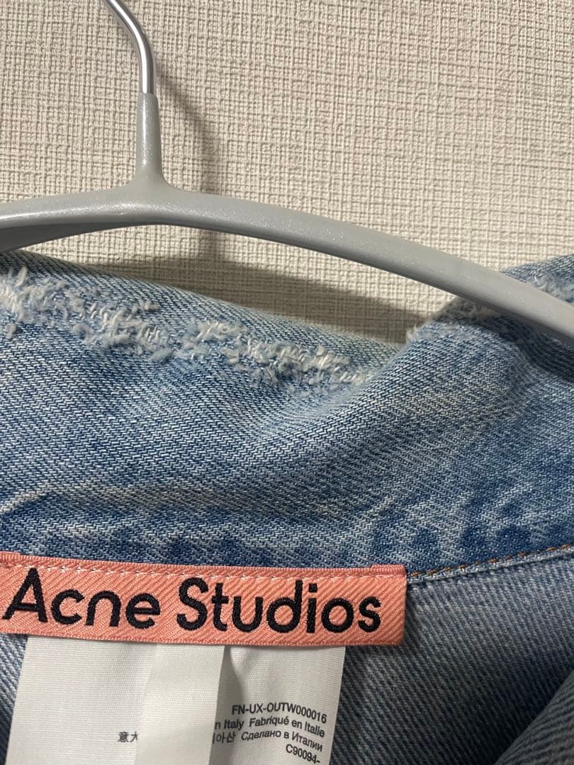 acne studios ダメージ加工　オーバーサイズデニムジャケット