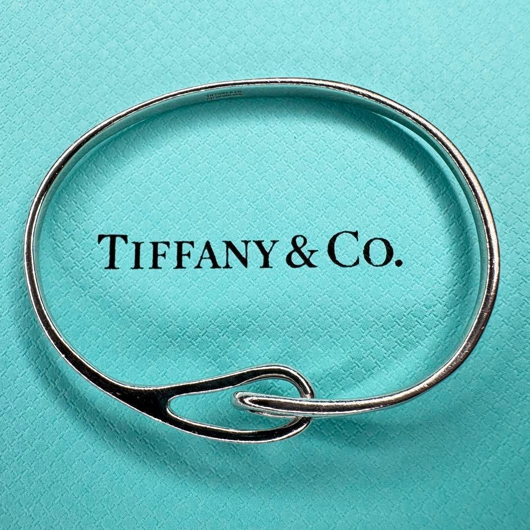 【美品】内径約18cmティファニー ダブルループ バングル SV925