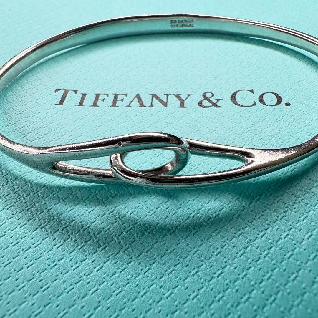 【美品】内径約18cmティファニー ダブルループ バングル SV925
