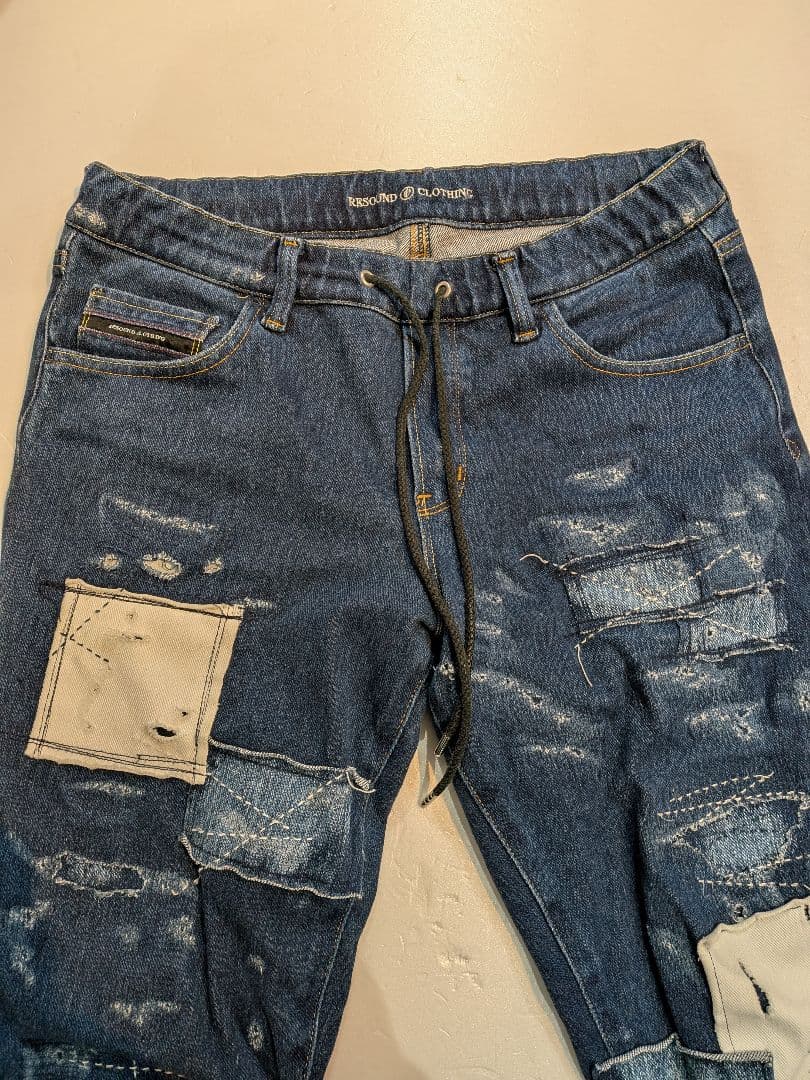 RESOND CLOTHING リサウンドクロージング　クラッシュ　ジーンズ　M