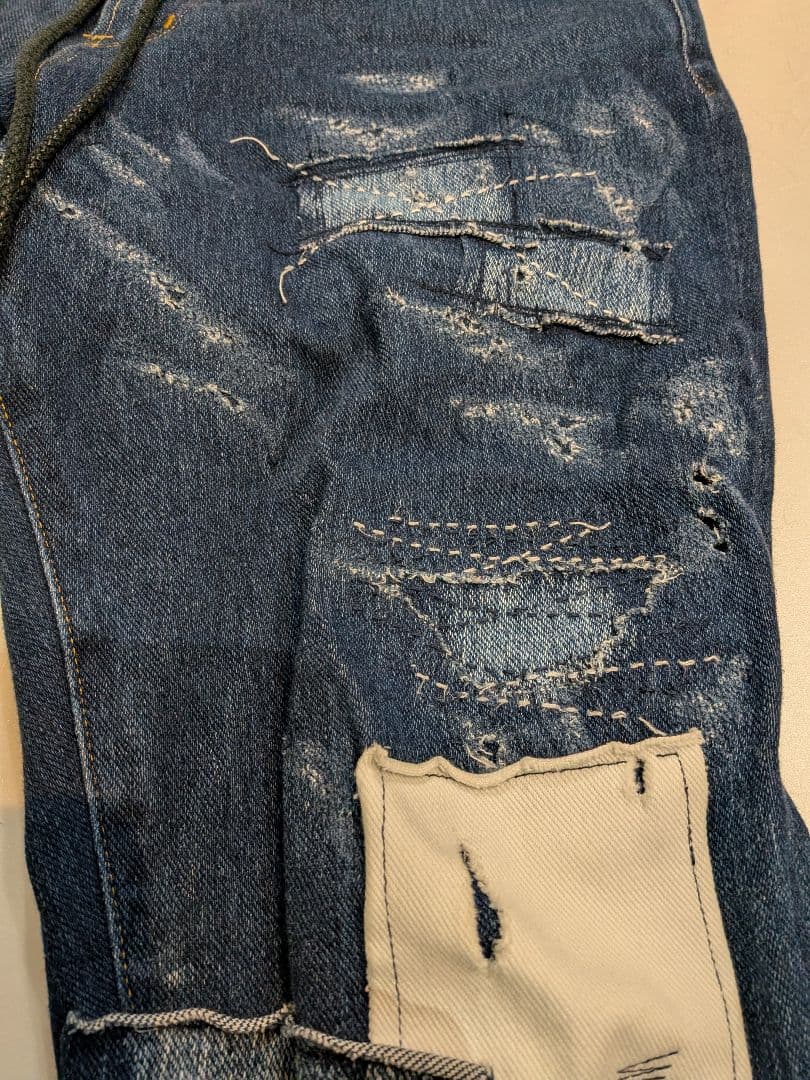 RESOND CLOTHING リサウンドクロージング　クラッシュ　ジーンズ　M