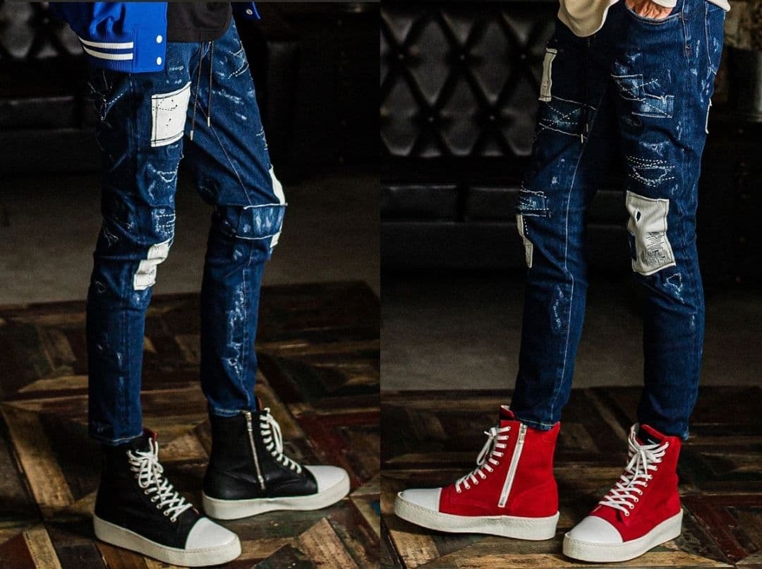 RESOND CLOTHING リサウンドクロージング　クラッシュ　ジーンズ　M