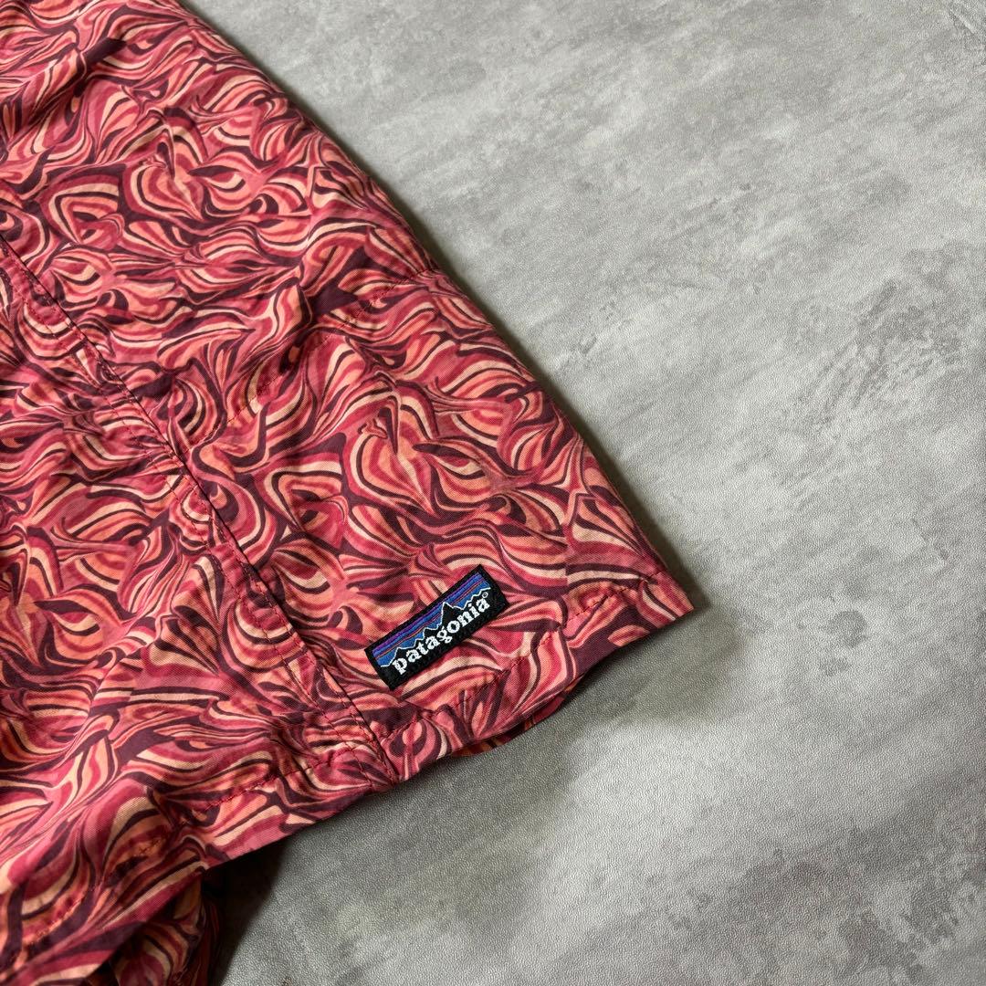 00s patagonia 総柄 ナイロン リバーショーツ バギーズ