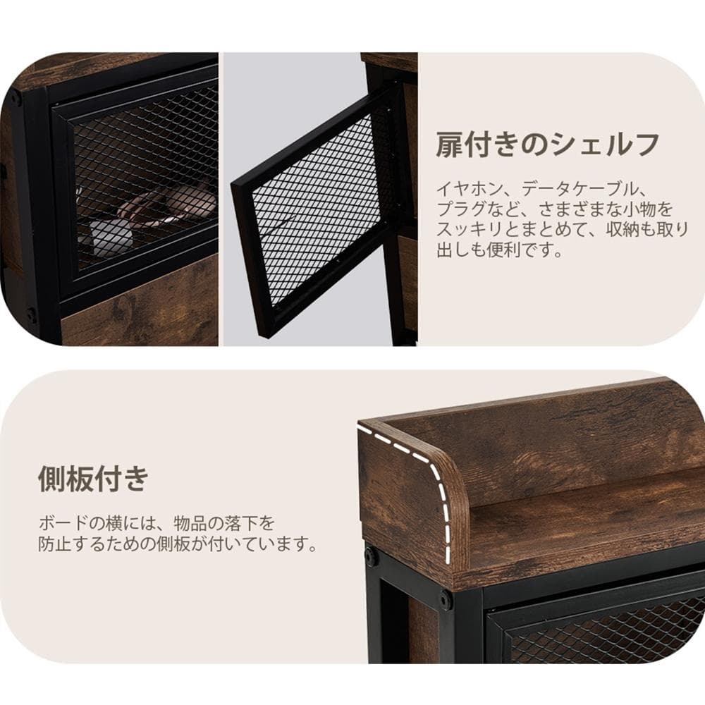 在庫一掃！D・ダブル　高級ベッドフレーム・コンセント付き（赤字価格）