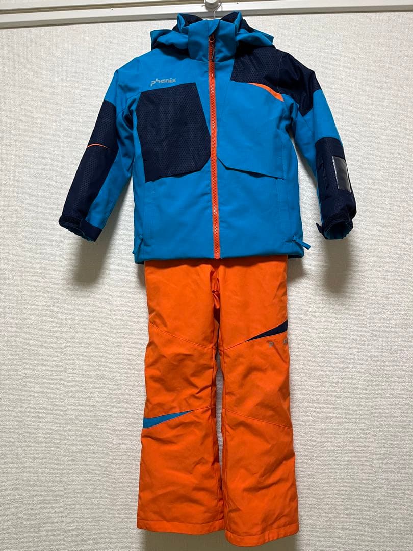 値下げ【雪避け付き】フェニックス　子ども用スキーウェア上下セット