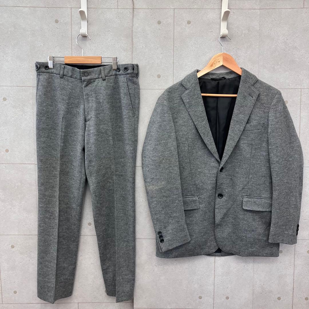 DESCENTE デサント ウールスーツ 上下セットアップ テーラード A6 灰