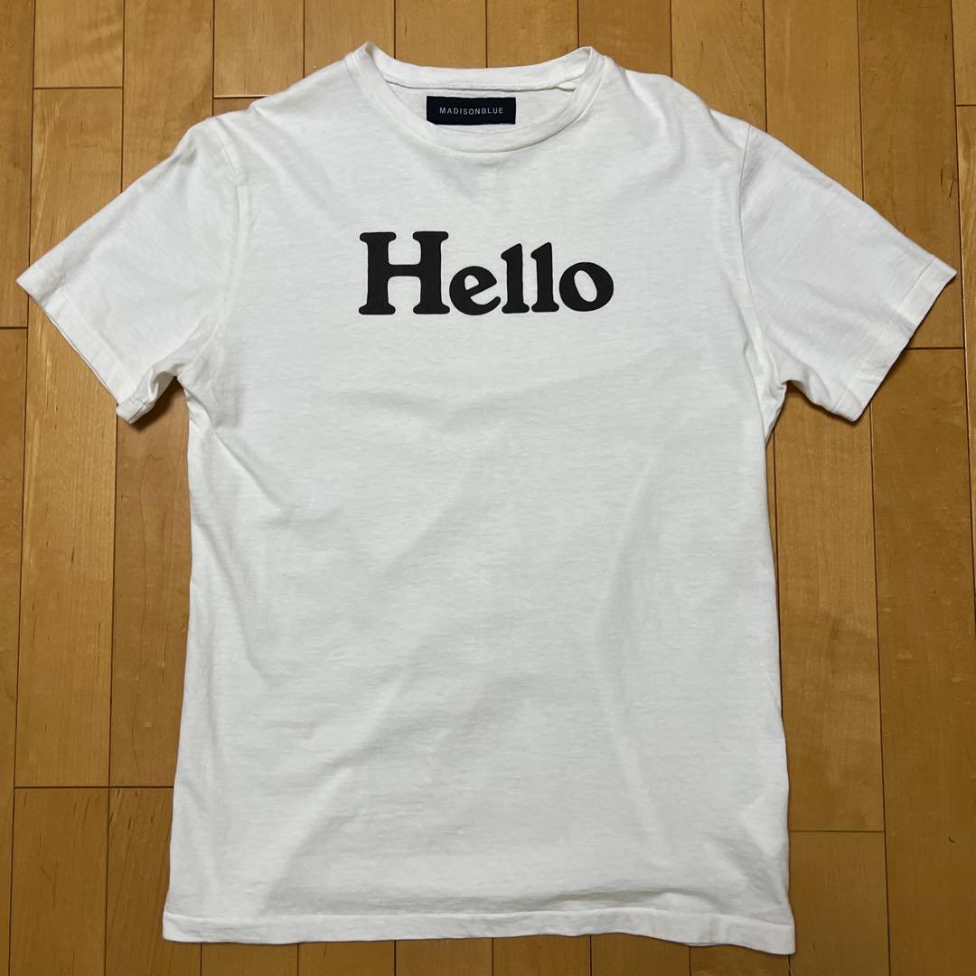 【未使用】MADISONBLUE Hello Tシャツ 02ホワイト