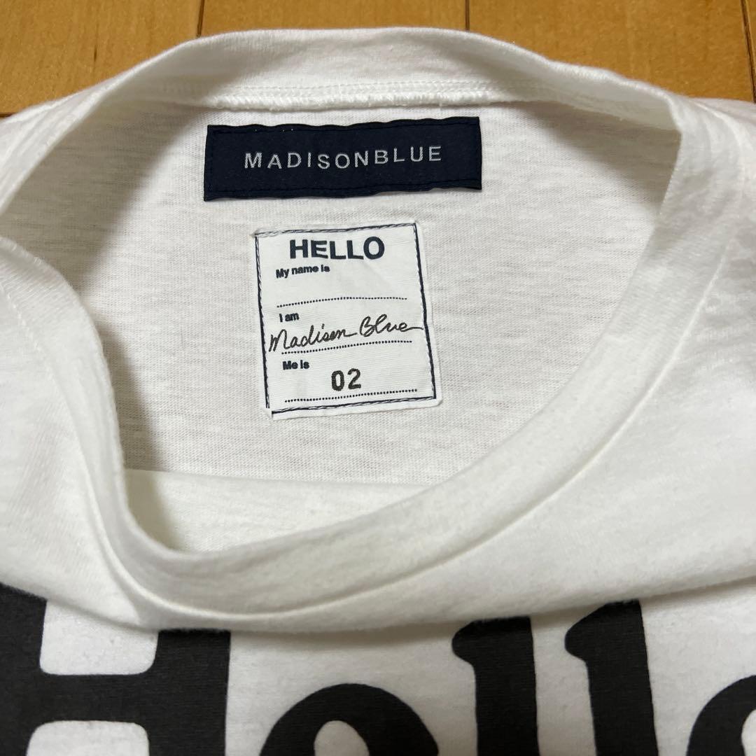 【未使用】MADISONBLUE Hello Tシャツ 02ホワイト