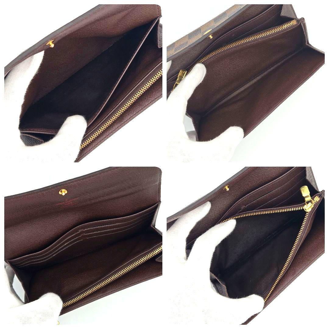 ルイヴィトン 長財布 ポルトフォイユ サラ ダミエ ブラウン N61734