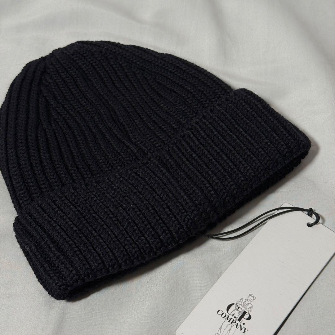 【定価2.9万】C.P.Company ゴーグル ニット キャップ ブラック