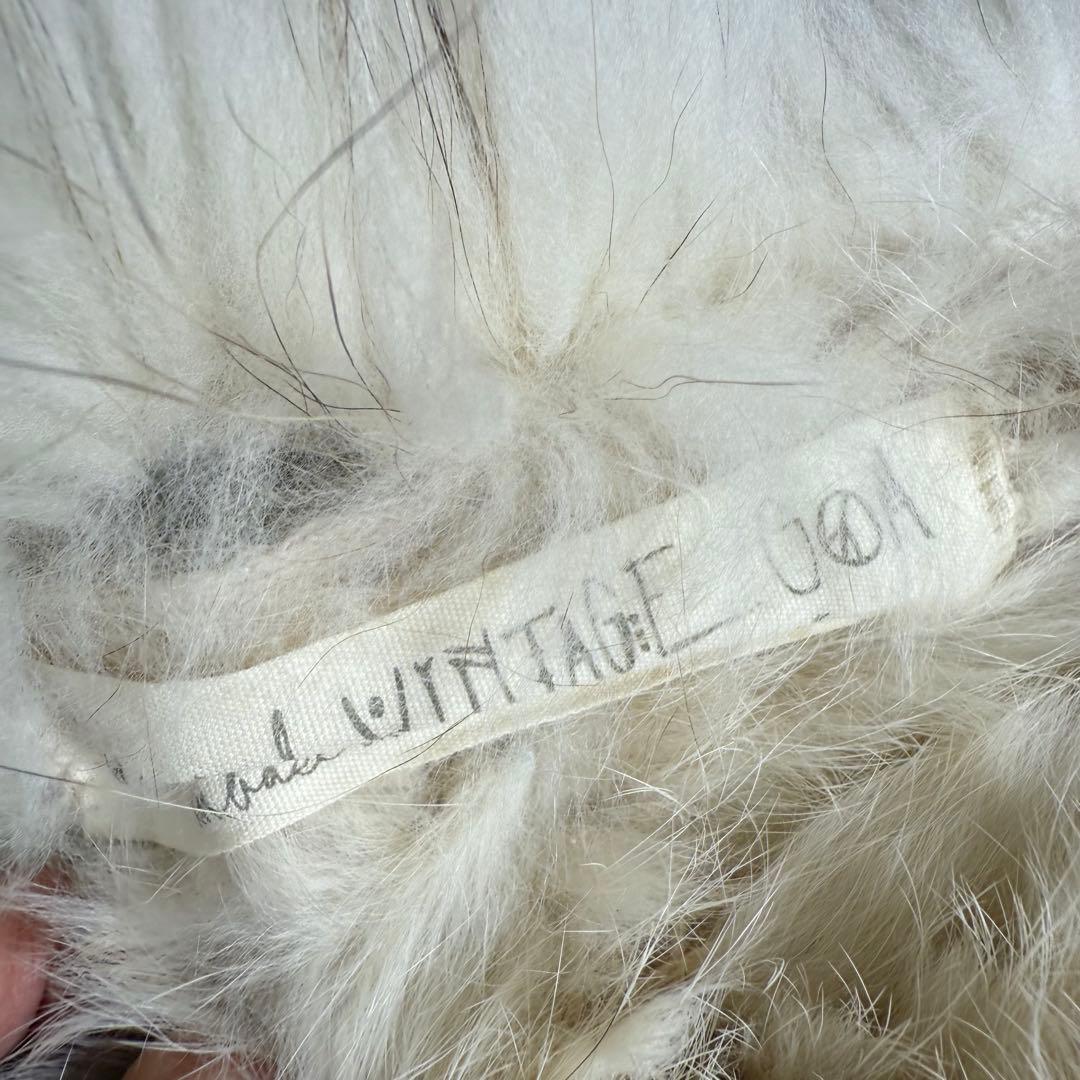 希少　ゴア　y2k 高級　ラビット　ラクーン　リアルファー　ポンチョ　ストール