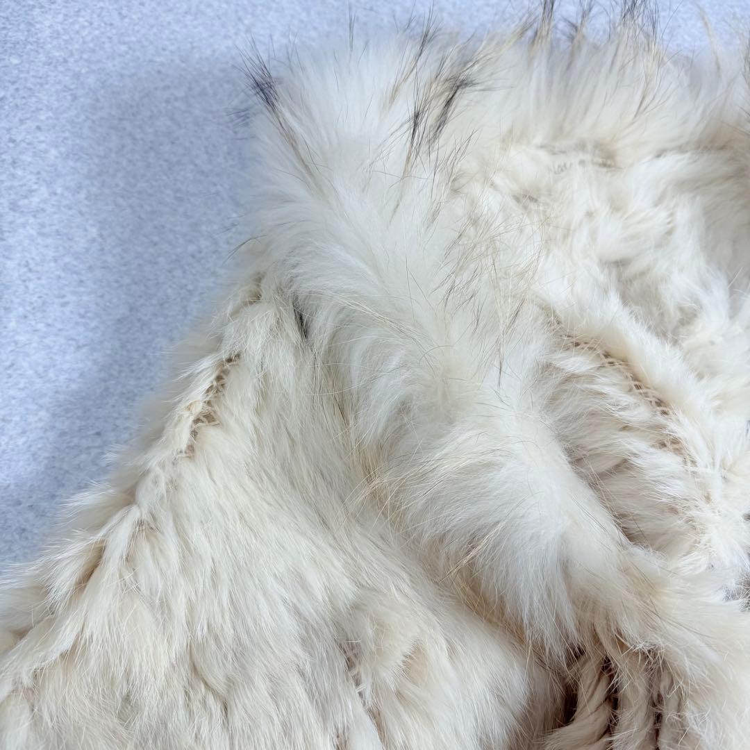 希少　ゴア　y2k 高級　ラビット　ラクーン　リアルファー　ポンチョ　ストール