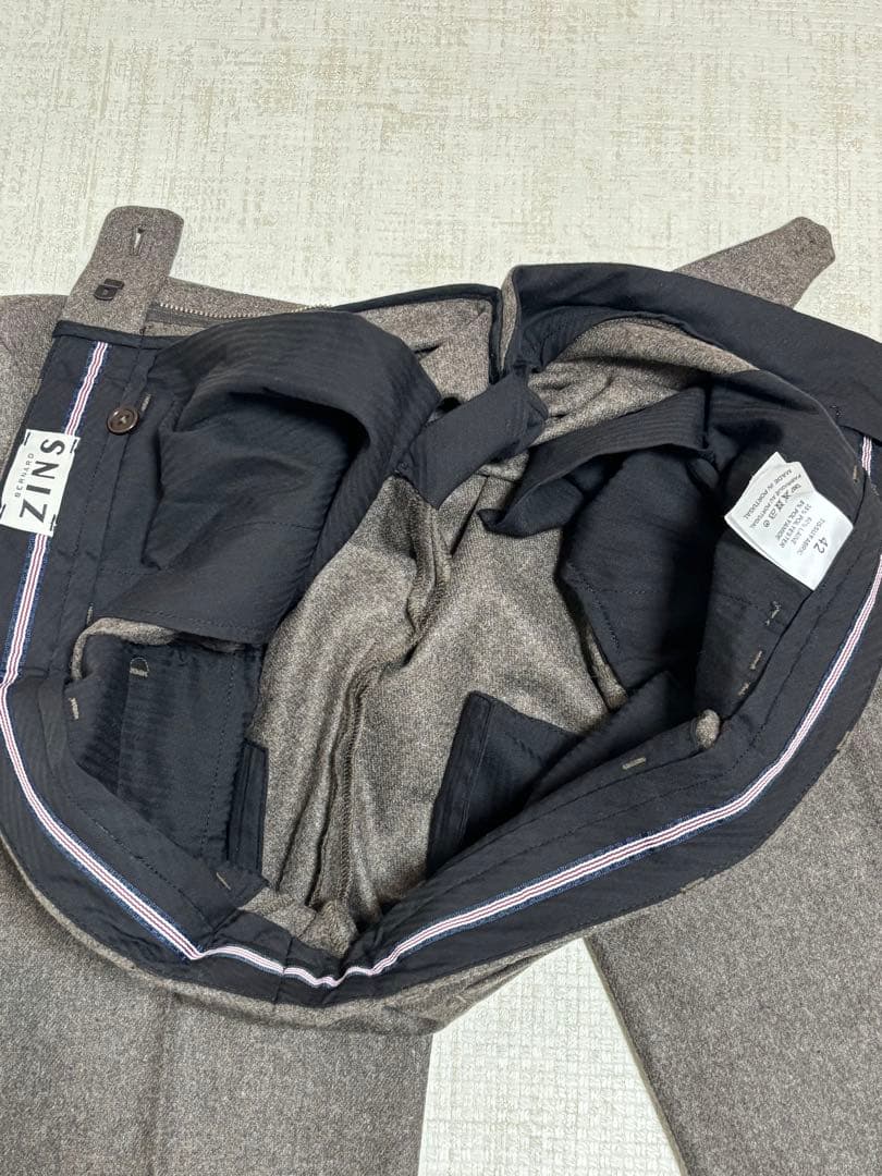 【Ky様新品未使用】ベルナールザンス ウールフランネル スラックス