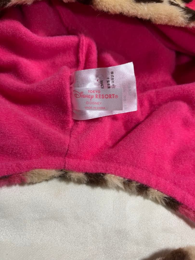 ディズニー　マフラーキャップ　ミニー　ヒョウ柄