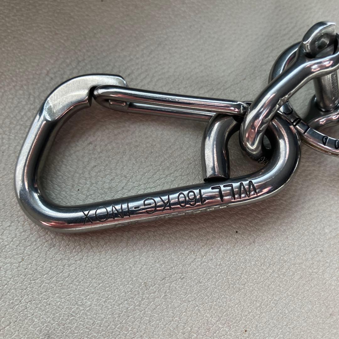 wichardカラビナ&シャックル　1950年代復刻キーリング使用　キーホルダー