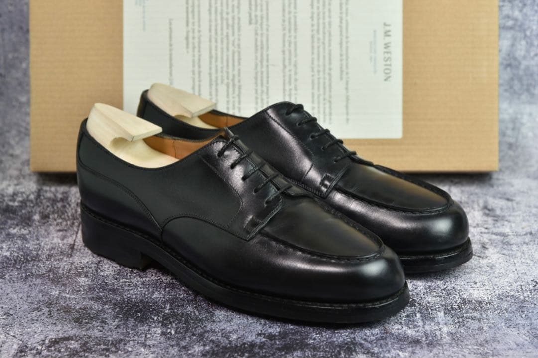 付属品完備　J.M.WESTON　#641　ゴルフ　7C　ブラック　31ラスト