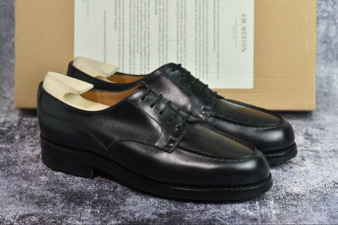 付属品完備　J.M.WESTON　#641　ゴルフ　7C　ブラック　31ラスト