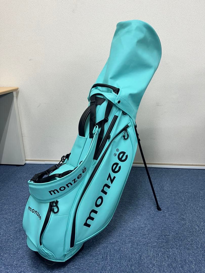 【monzee】モンジー　スタンド式キャディバッグ　ティール