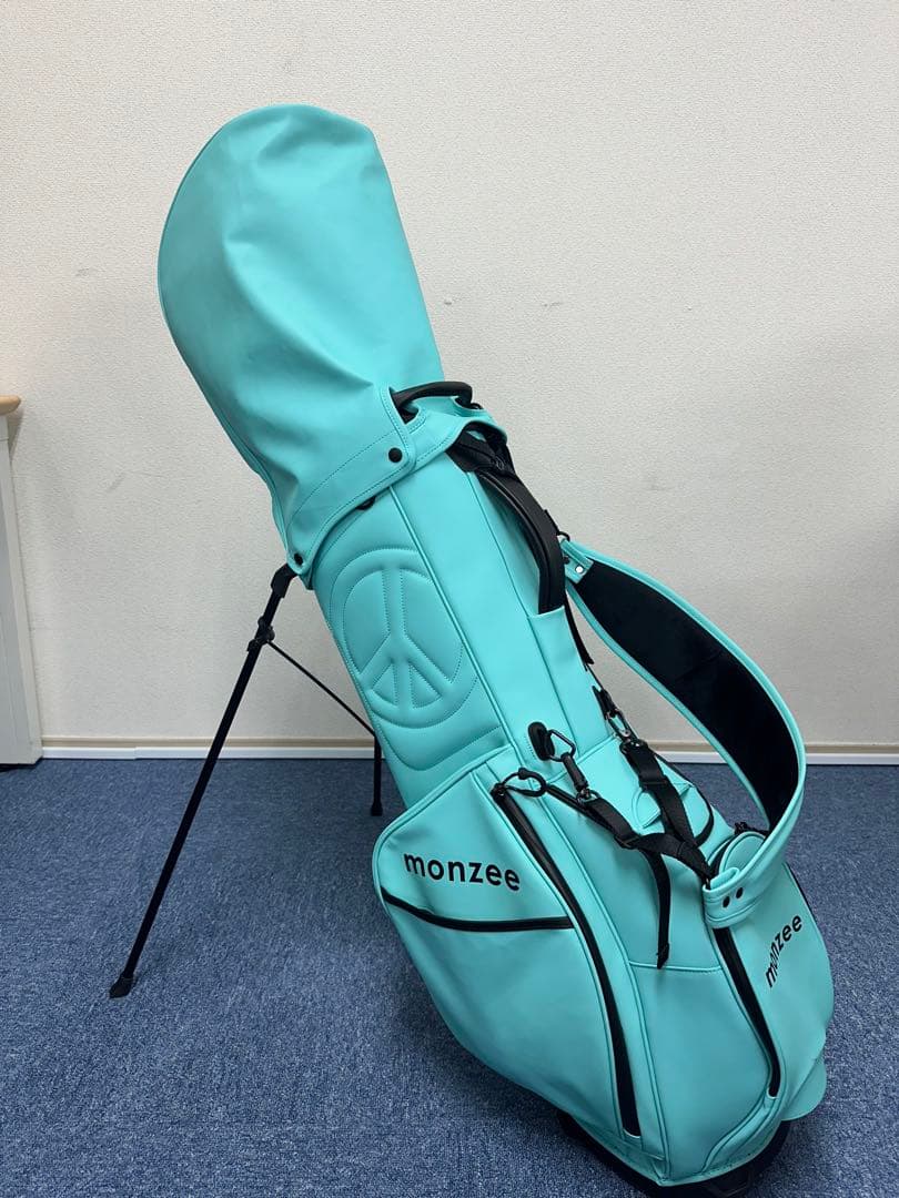 【monzee】モンジー　スタンド式キャディバッグ　ティール