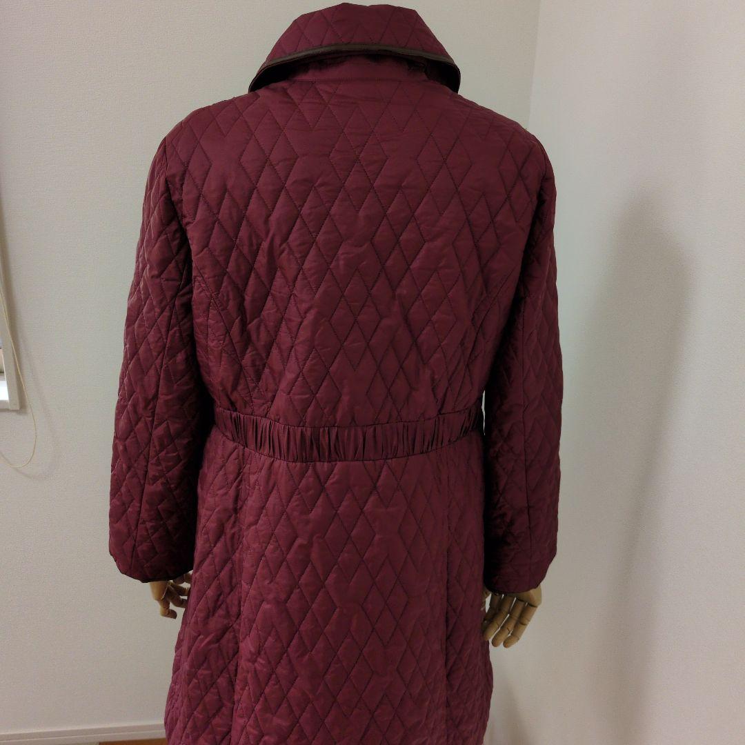 バーガンディ キルティングジャケット