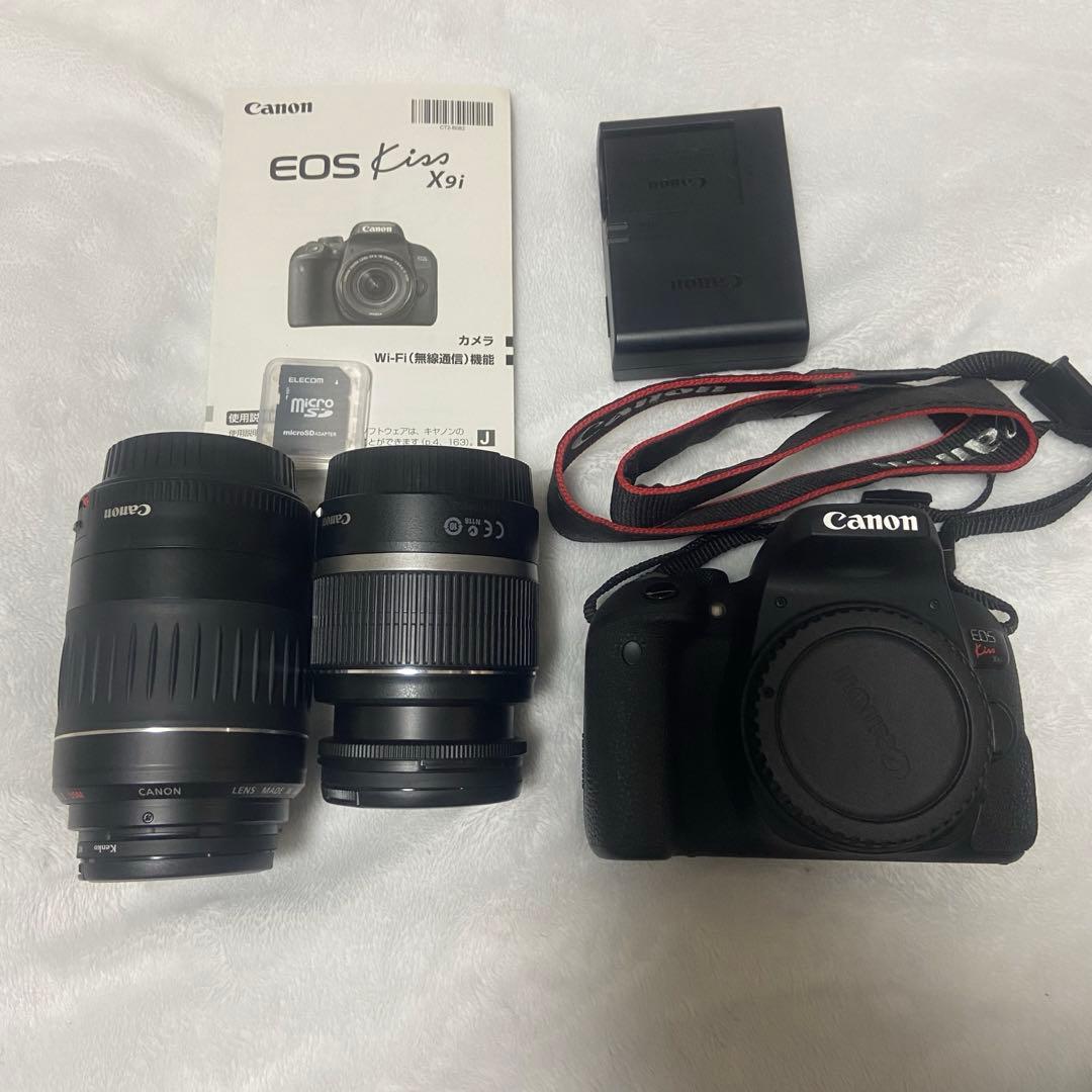 【値下げしました】Canon EOS Kiss X9i 純正Wズームレンズセット