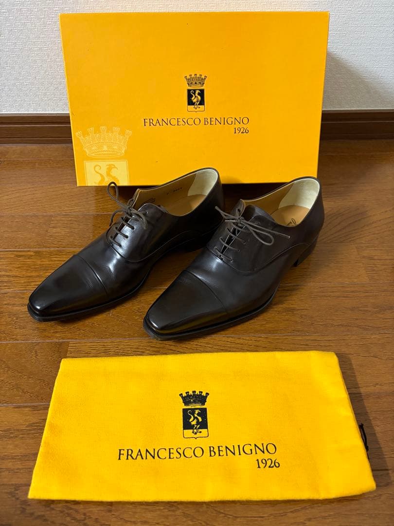 フランチェスコべニーニョ　ストレートチップ　ダークブラウン