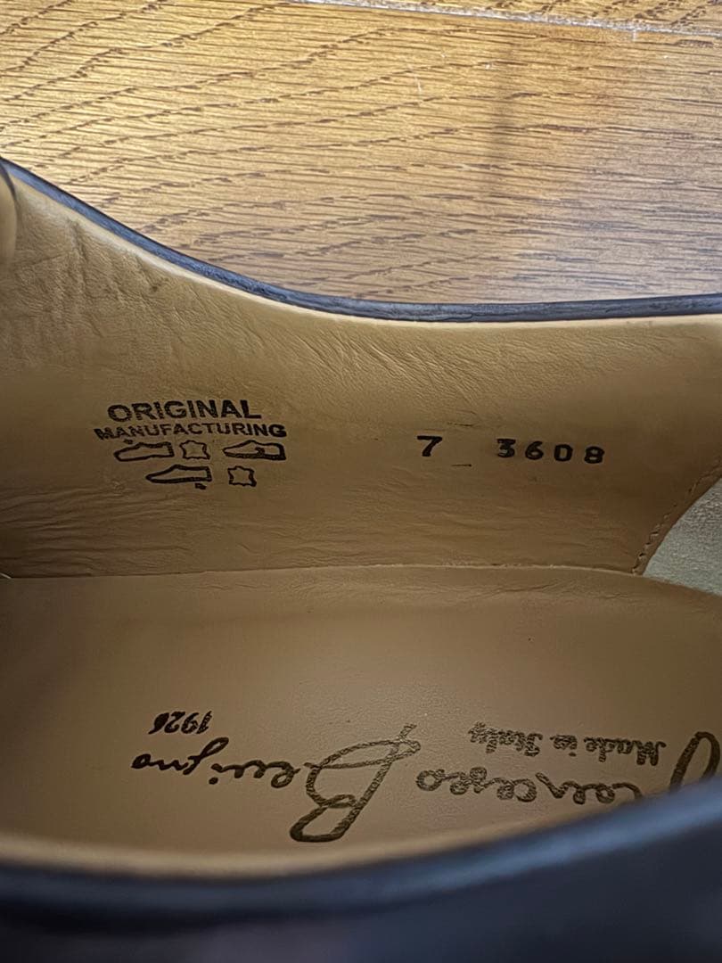 フランチェスコべニーニョ　ストレートチップ　ダークブラウン