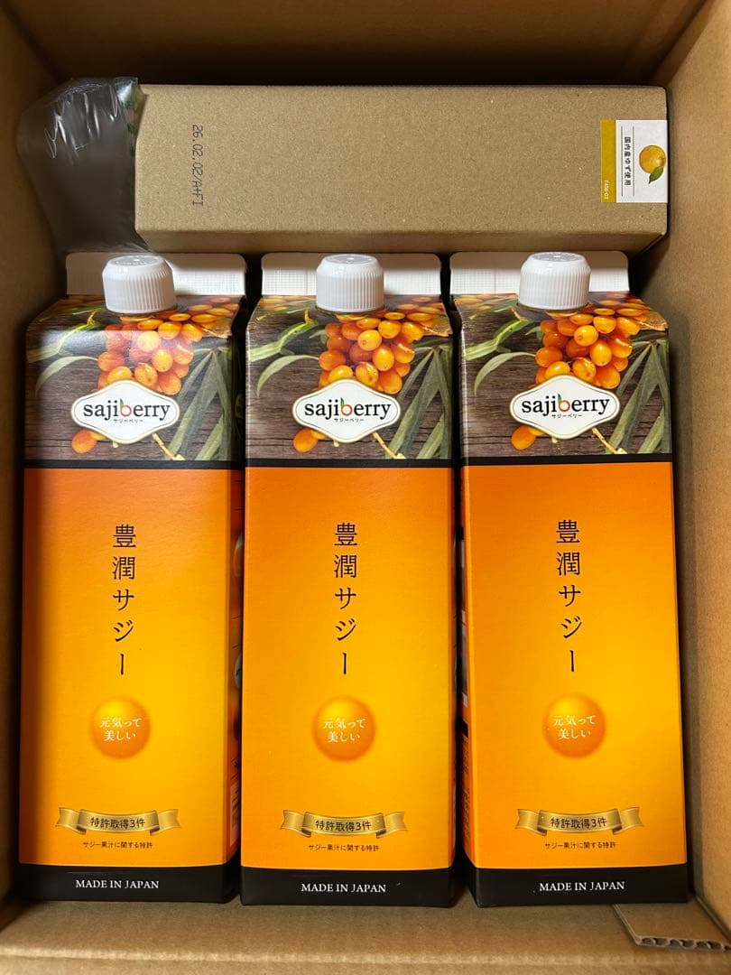 フィネス　豊潤サジー 1000ml✖️３本