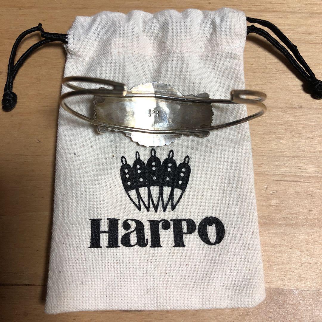 週末限定  お値下げ  Harpo  ハルポ  ターコイズフラワーバングル