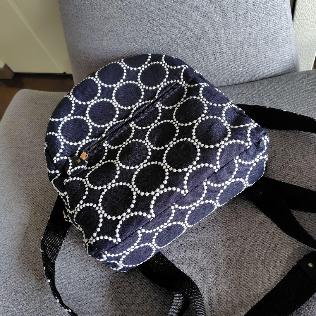 ミナペルホネンタンバリン両開きリュックハンドメイド