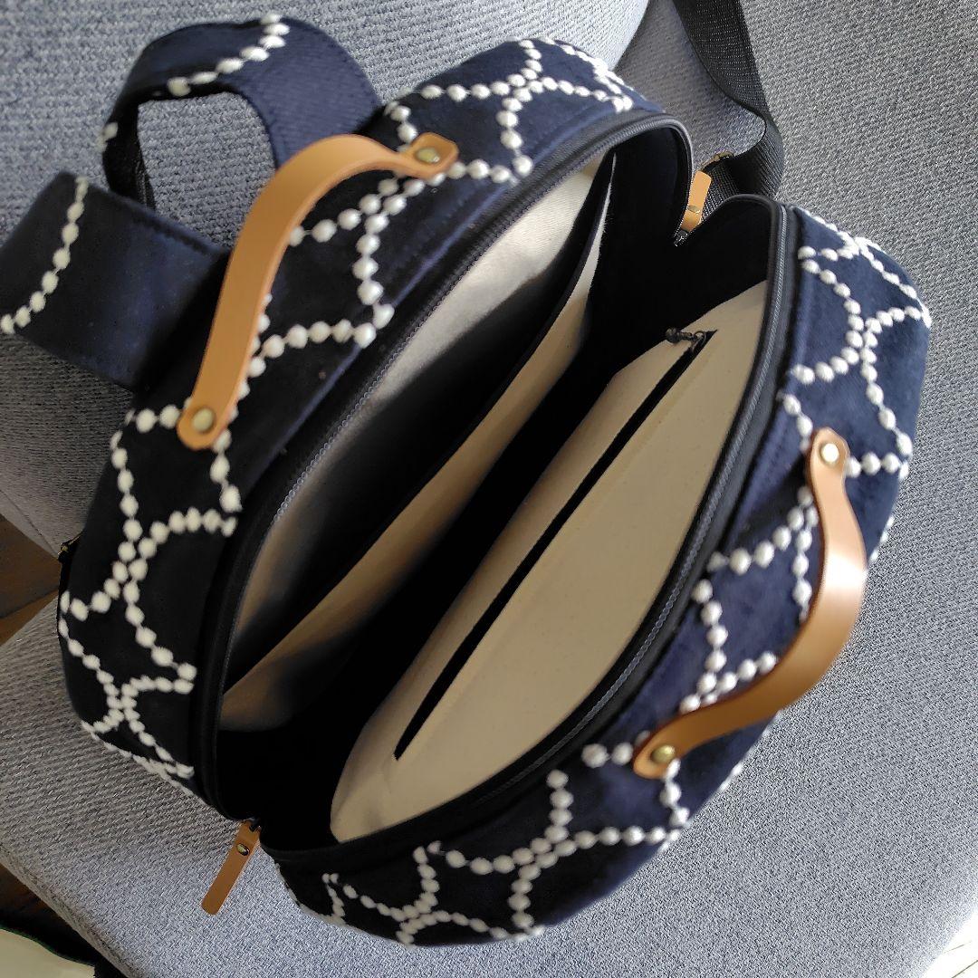 ミナペルホネンタンバリン両開きリュックハンドメイド