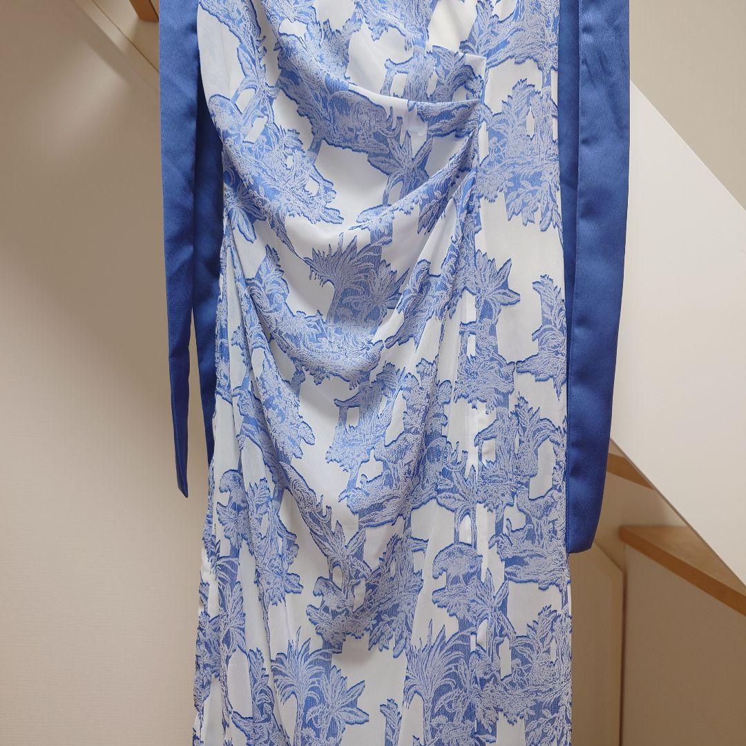 0 S fray i.d フレイアイディー リボン ドレス ワンピース ブルー