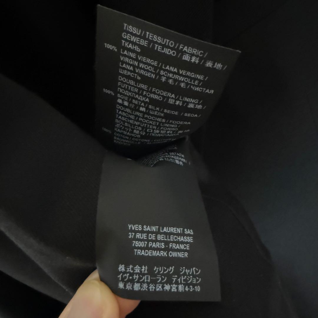 SAINT LAURENT テーラードジャケット　正規品　ブラック　サンローラン