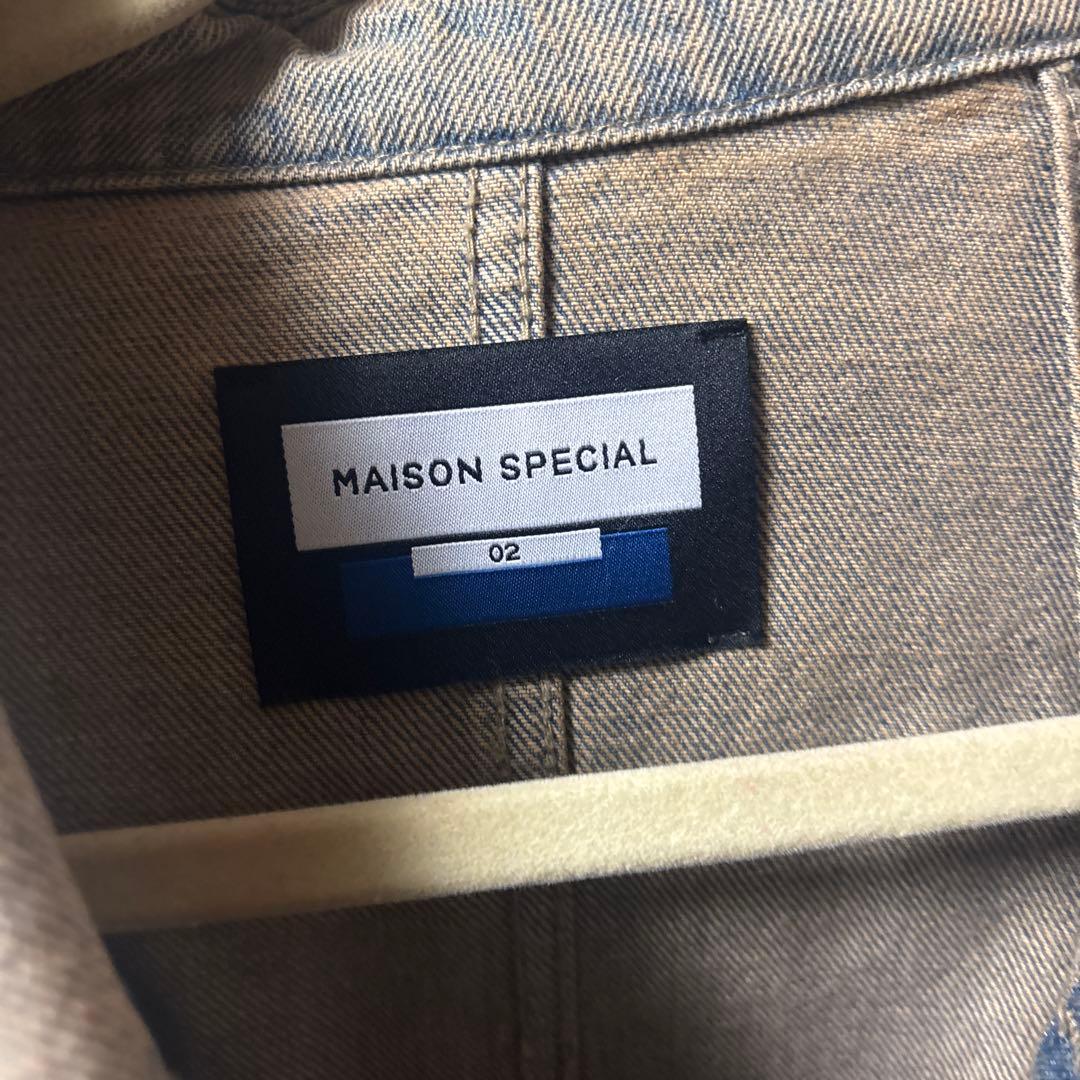 新品 MAISON SPECIAL プライムオーバー立体裁断デニムジャケット
