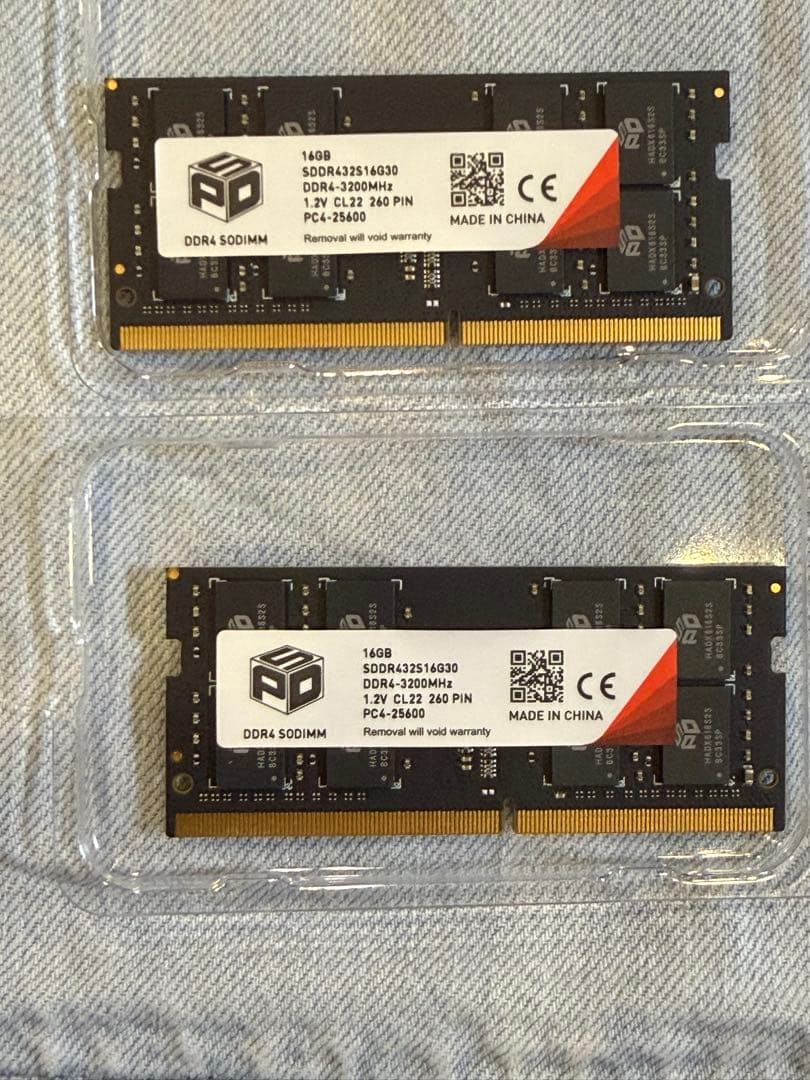 DDR4-3200 SODIMM 32GB（16GB×2枚） PC4-25600