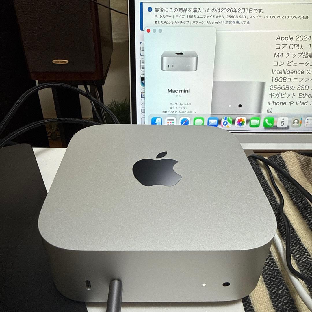 【使用4日間】Apple Mac mini M4 16GB 256GB SSD