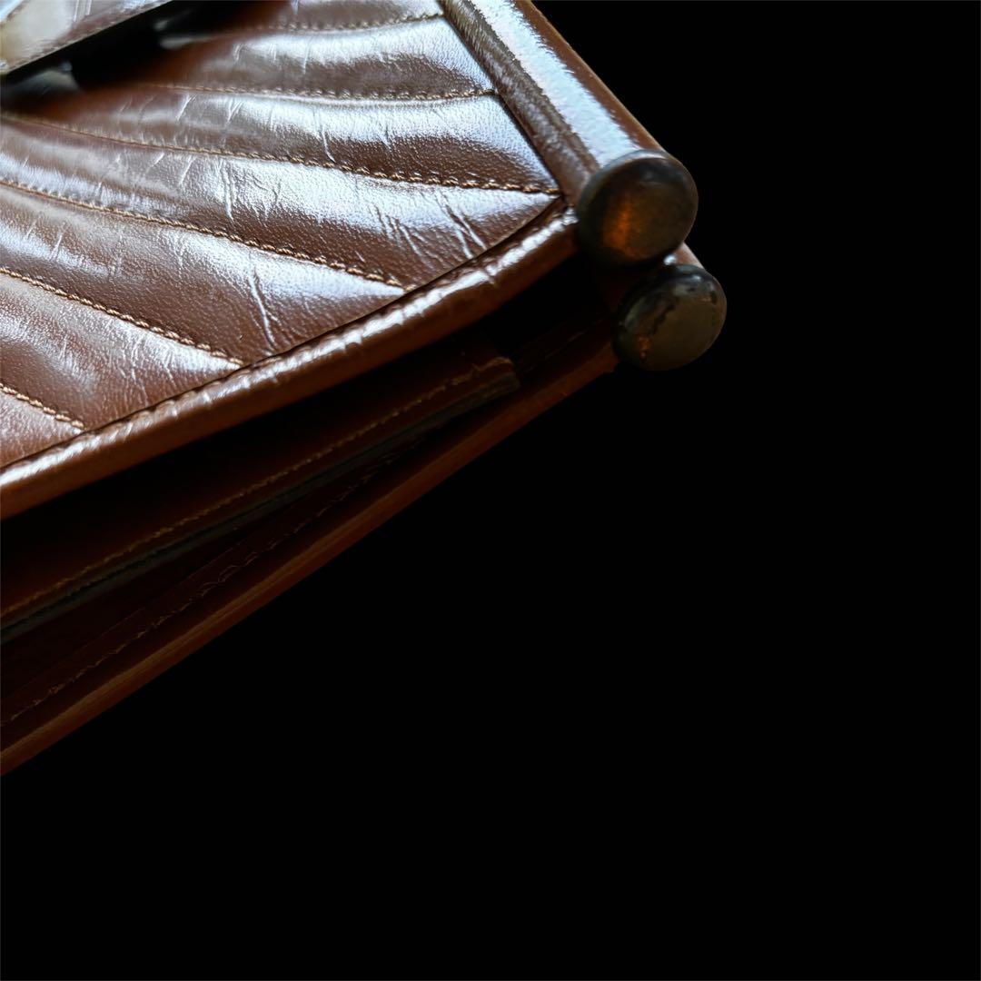 Yves Saint Laurent ブラウン クラッチバッグ