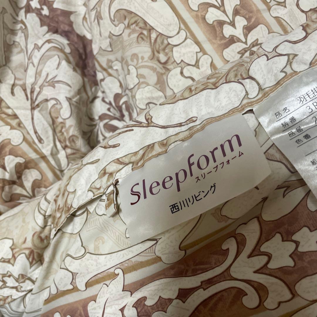 Sleepform 掛け布団 花柄 ベージュ系