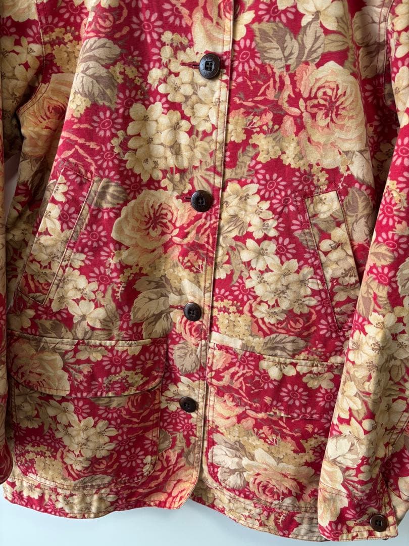 LL Bean Floral 花柄カバーオール バーンコートジャケットレディース
