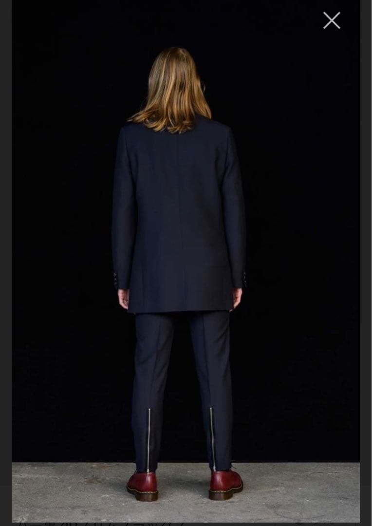 アンダーカバー undercover 22aw 裾zip スラックス　グレー2