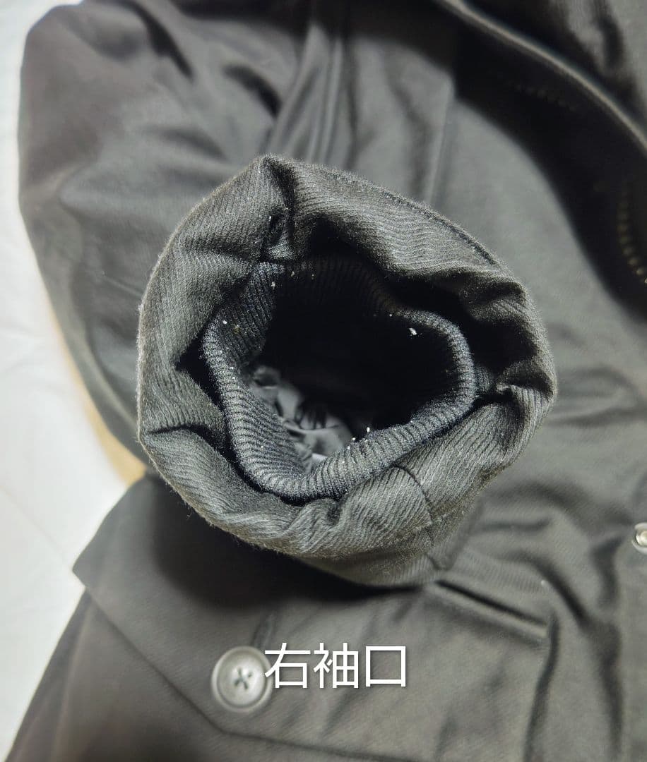 ウールリッチマウンテンパーカー ウール、シルク混紡 ブラック