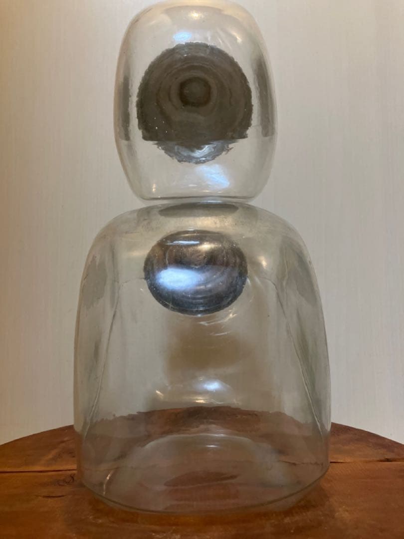 ◆◆専用◆◆親子ねこ瓶2個セット◇ガラス菓子瓶◇駄菓子瓶◇昭和レトロ◇古道具