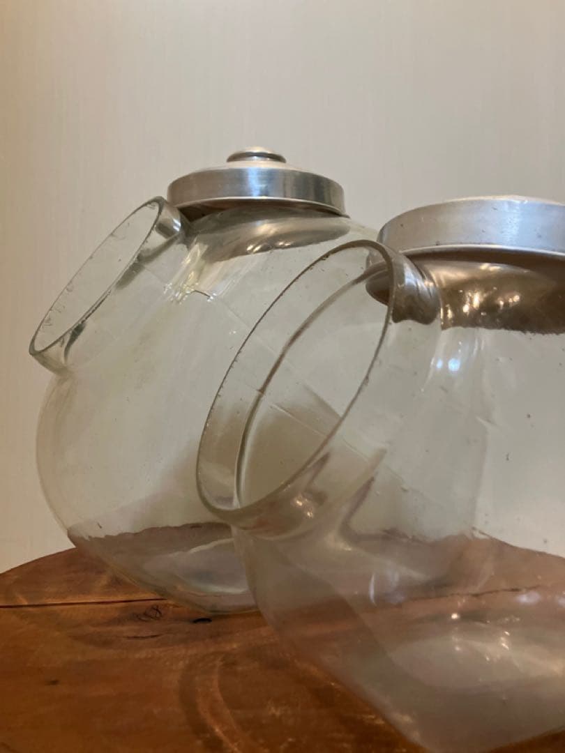 ◆◆専用◆◆親子ねこ瓶2個セット◇ガラス菓子瓶◇駄菓子瓶◇昭和レトロ◇古道具