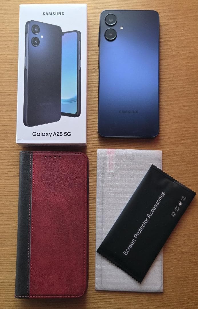 【使用1週間】Galaxy A25 5G ネイビー 付属品完備・おまけケース付き