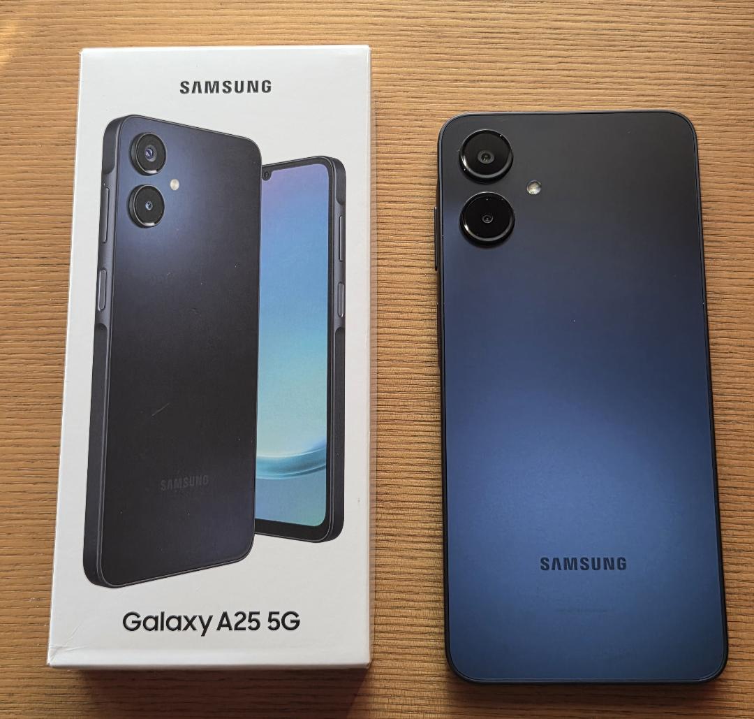 【使用1週間】Galaxy A25 5G ネイビー 付属品完備・おまけケース付き