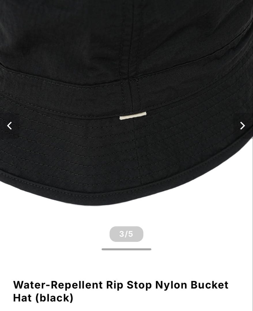 帽子 OVY Rip Stop Nylon Bucket Hat (black)
