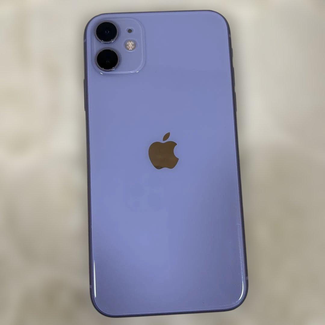 iphone11 128GB SIMフリー　バッテリー78% パープル